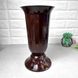 Універсальна підлогова пластикова ваза 29см коричневого кольору Флора Алеана