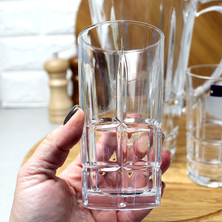 Скляний глечик із склянками Шефілд з 7 предметів Hell
