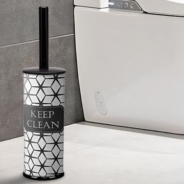 Високий туалетний декорований йорж для унітазу Keep Clean, 530 Elif Elif Plastik