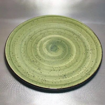 Турецька тарілка з порцеляни зелена Kutahya Porselen Corendon 280 мм (GR3028) Kutahya Porselen
