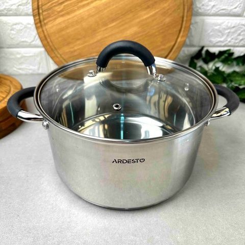 Маленькая кастрюля 0.8л с ненагревающимися ручками Ardesto Pot Gemini Salerno Ardesto