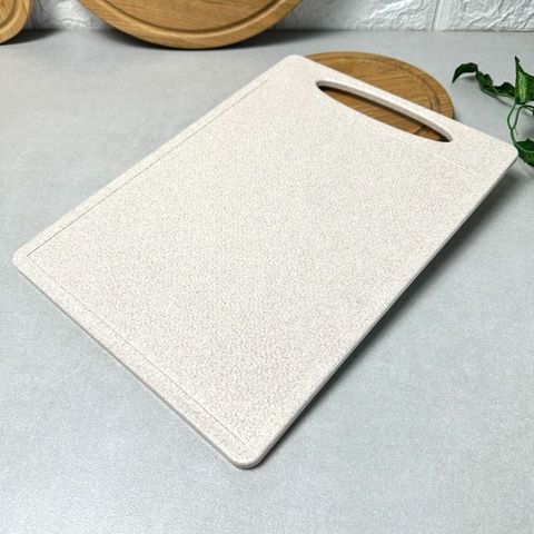 Разделочная доска из пшеничного волокна 34 х 25 см Beige (3425) Без бренда