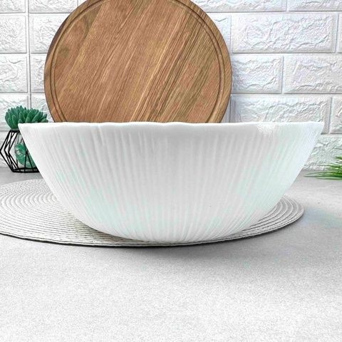 Великий білий салатник 23 см. Bormioli Rocco Coconut Bormioli Rocco