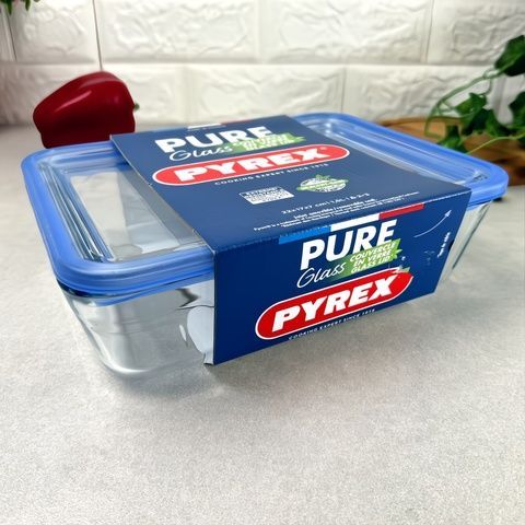 Прямокутна форма для духовки 1.5 л з ущільнювачем PYREX Pure Glass Pyrex