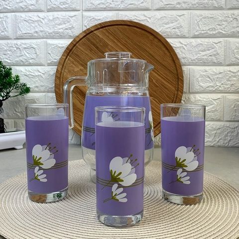 Набір для напоїв Luminarc Olivia Purple 7 предметів (Q5625) Luminarc