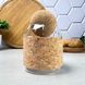Скляна банка з корковою кришкою-кулькою 500 мл Cork