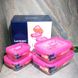 Набір прямокутних контейнерів Luminarc Pure Box Active з рожевими кришками 4 шт (N0341)