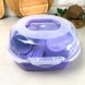 Набір пластикового посуду для пікніка на 4 персони 25 предметів Фіолетовий