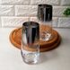 Набір високих чорно-перламутрових склянок з гальванічним ефектом 2 шт, перламутрові склянки
