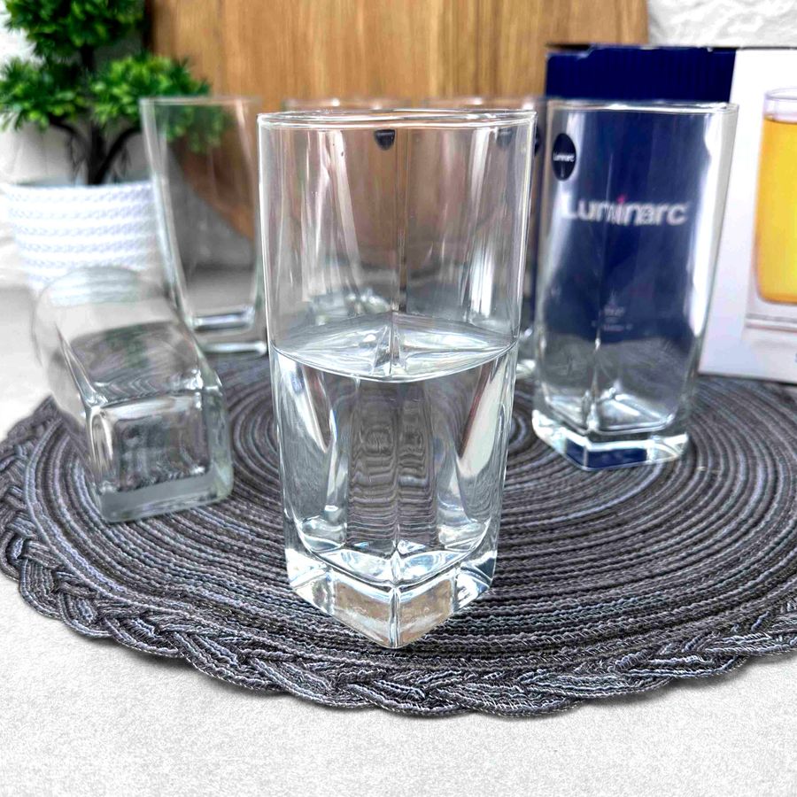 Набор высоких стаканов с квадратным дном Luminarc "Sterling" 330 мл 6 шт (N0769) Luminarc
