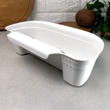 Подвесной органайзер для кухонного мусора 2.2 л Белый ММ-Пласт