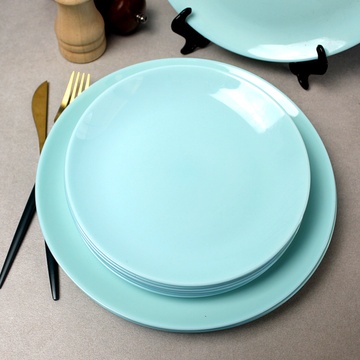Лазурная обеденная плоская тарелка Luminarc Diwali Light Turquoise 25 см (P2611) Luminarc