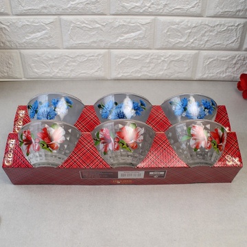 Набір салатників з квітами "Сідней" 3 шт (8195) ОСЗ