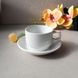 Чашка для кави біла з блюдцем 90 мл (HR1302)