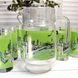 Набір для напоїв з зеленим малюнком Luminarc LOVE ROMANCE GREEN 7 предметів (Q5668)