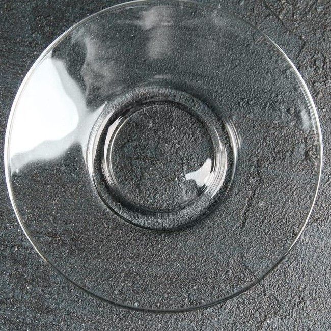 Скляне універсальне прозоре блюдце ОСЗ "Гламур" (8с1349) ОСЗ