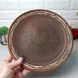 Плоская керамическая тарелка 25 см, украинская керамика