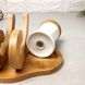 Набор емкостей для соли и перца на бамбуковой подставке