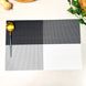 Черный сервировочный коврик для сервировки "4 цвета" 30х45см (6-Г)