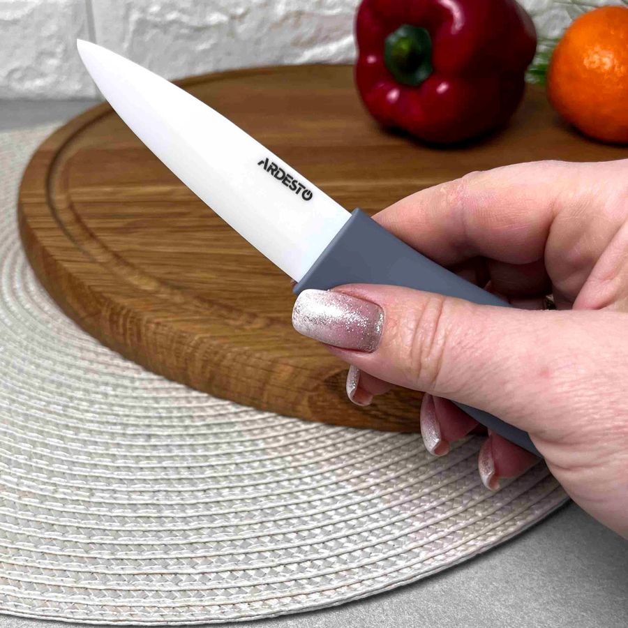 Керамический овощной нож ARDESTO Fresh Grey Ardesto