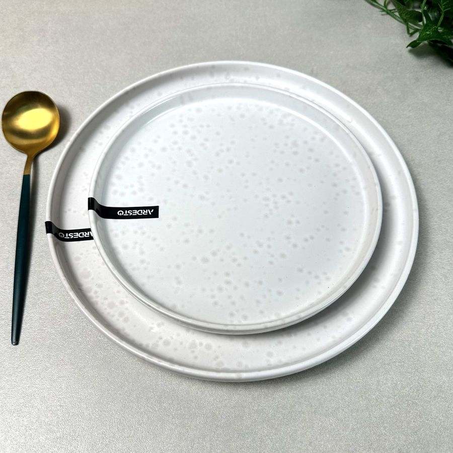 Обідня тарілка 26.5 см з високим бортиком Крем ARDESTO Trento Ardesto