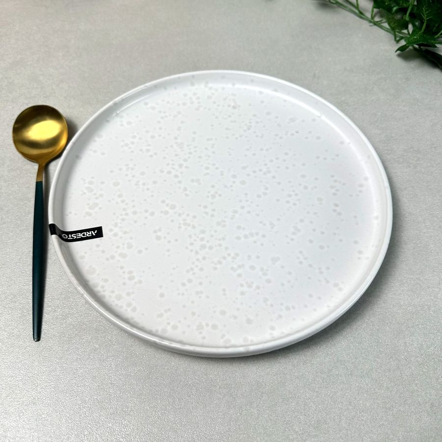 Обідня тарілка 26.5 см з високим бортиком Крем ARDESTO Trento Ardesto