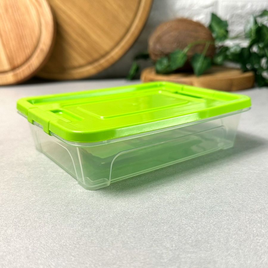 Пластиковий контейнер із кришкою для зберігання 0.4 л Smart Box Алеана Алеана