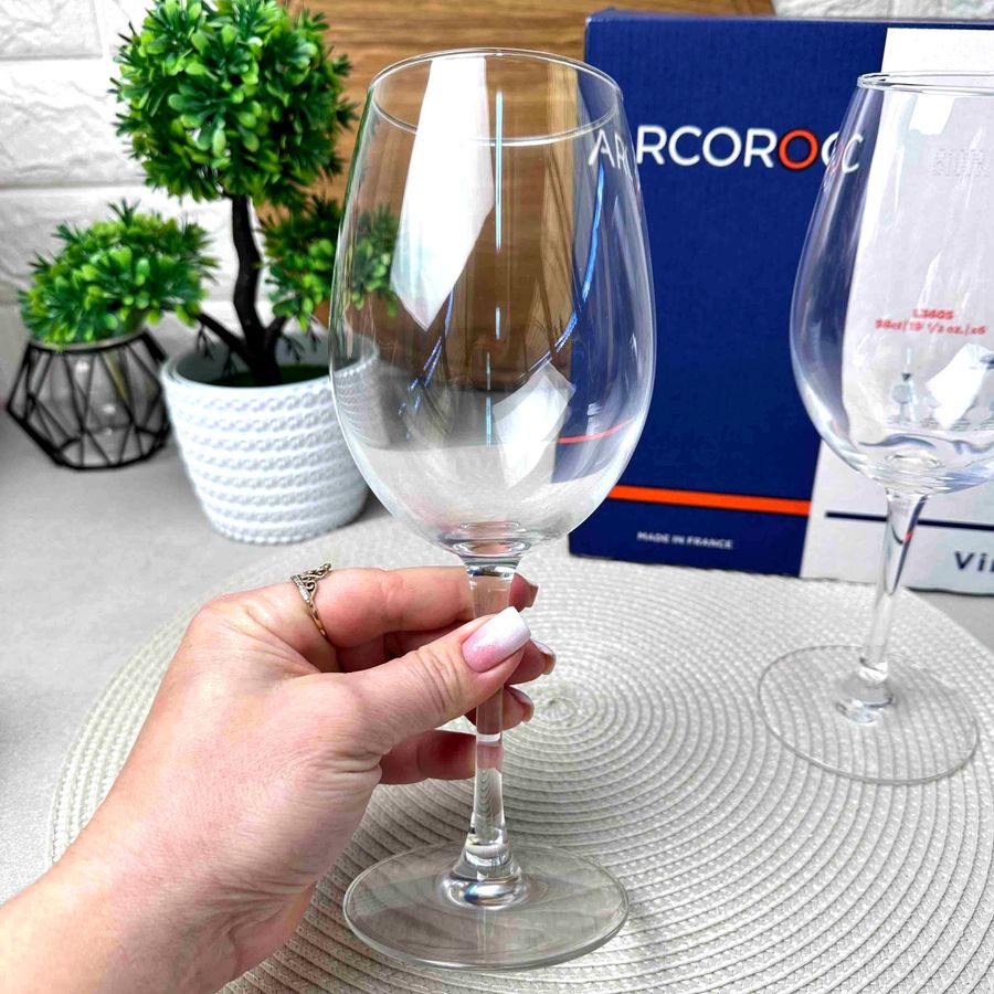 Набор стеклянных бокалов для красного вина Arcoroc Vina 580 мл 6 шт (L3605) Arcoroc