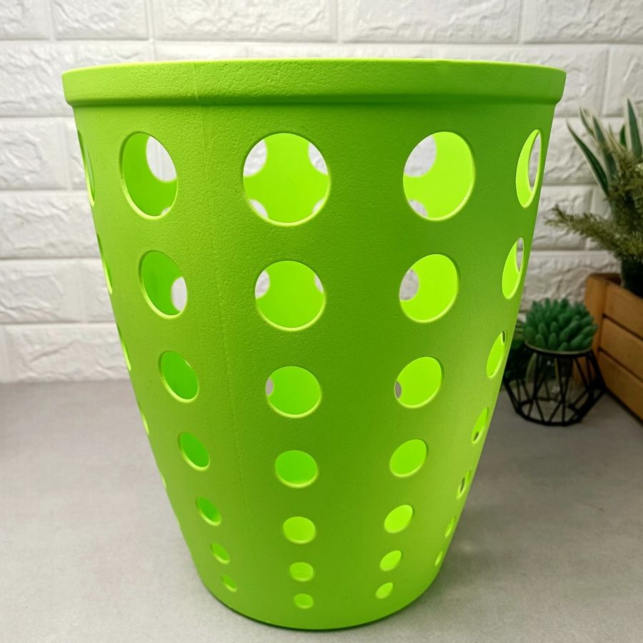 Пластиковий кошик для паперу з 13,5л Євро Зелена Алеана