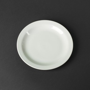 Тарелка пирожковая в оправе фарфоровая белая HLS 165 мм (HR1186) Hell