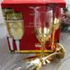 Бокалы для шампанского с золотом 6 шт Гусь-Хрустальный Поло (EAV147-419)