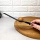 Чорна силіконова лопатка для млинців 25.4 см