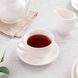 Білі чашки чайні з порцеляни 240 мл 6 шт ARDESTO Imola