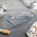 Прямокутна скляна форма з кришкою для духовки із жароміцного скла 4л Borcam