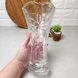 Скляна ваза з декором 23.5 см