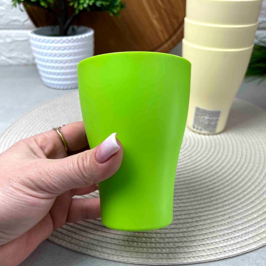 Пластиковый стакан 250мл Оливковый Алеана Алеана