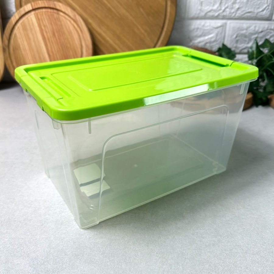 Пластиковий контейнер із кришкою для зберігання 3.5 л Smart Box Practice Алеана