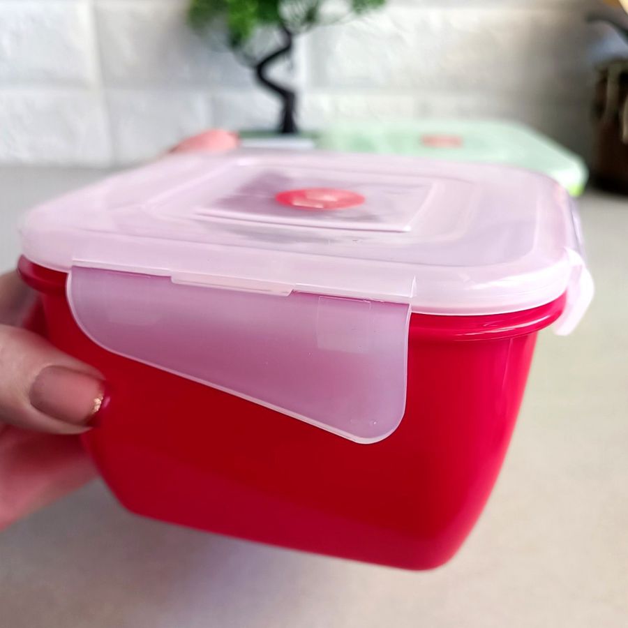 Квадратний пластиковий харчовий контейнер 0.45 л Фієста Алеана