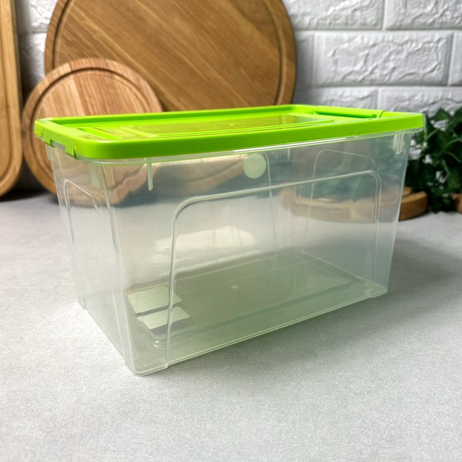 Пластиковий контейнер із кришкою для зберігання 3.5 л Smart Box Practice Алеана