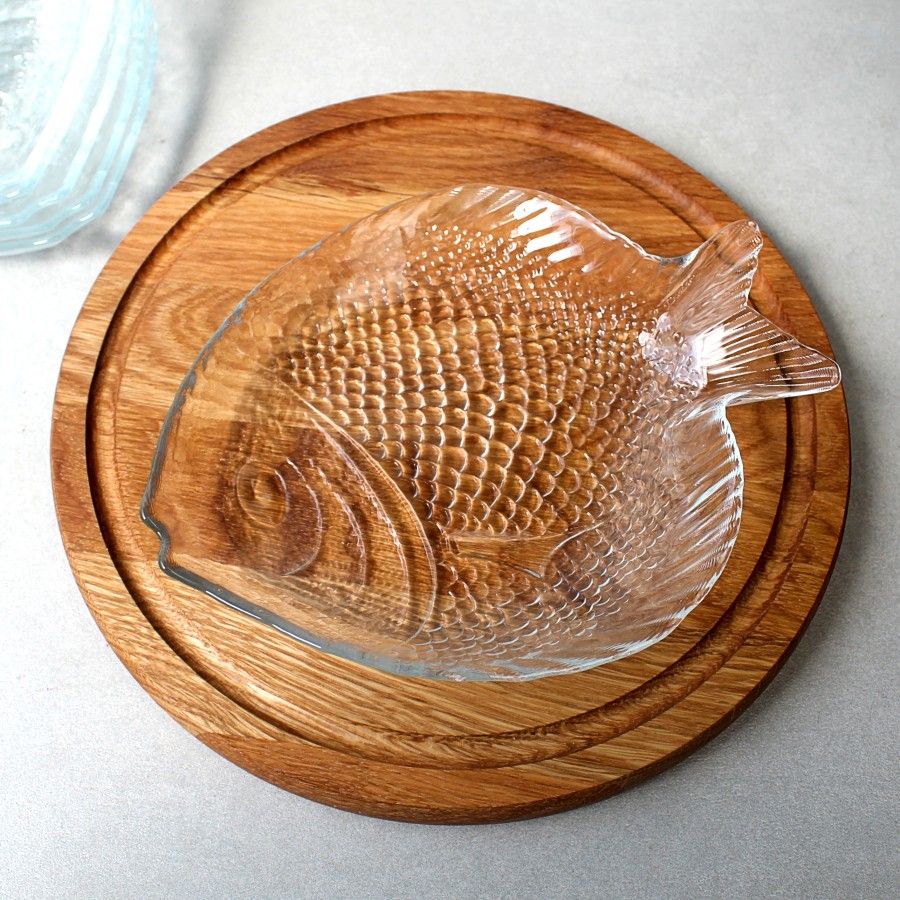 Набор стеклянных рыбных тарелок Pasabahce Марине 196х160мм 6 шт (10256) Pasabahce