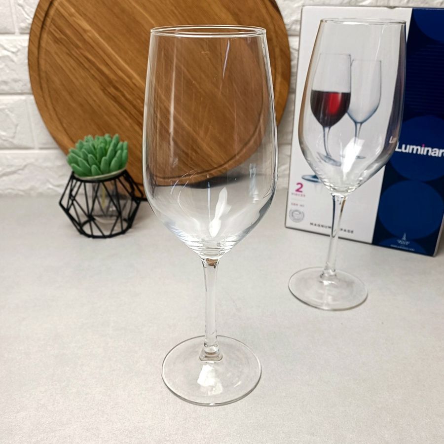 Пара больших винных бокалов в подарочной упаковке Luminarc "Магнум Сепаж" 2 шт 580 мл (P3163) Luminarc