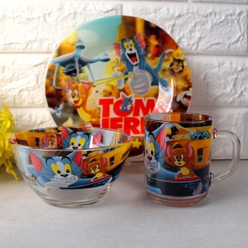 Дитячий посуд з мульт-героями 3 пр Том і Джеррі (9551) Hell