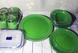 Столовий зелений скляний сервіз Luminarc Simply Bold 16 предметів + контейнер (P9194)