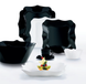 Набір посуду чорно/білий фігурний Luminarc Authentic Black & White 38 предметів (P4677)