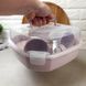 Пластиковая посуда для пикника 22 предмета на 4 персоны Розовый