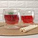 Набір склянок з подвійним дном з ведмедиками 250 мл 2 шт Ardesto, склянки з подвійним дном
