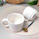 Білі кавові чашки з порцеляни 100 мл 6 шт ARDESTO Prato