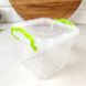 Квадратный высокий пластиковый минибокс для еды 0.6л, Ал-пластик минибокс