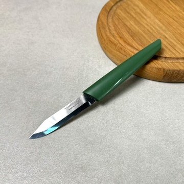 Нож кухонный овощной 76 мм Tramontina LYF Зелёная рукоять Tramontina