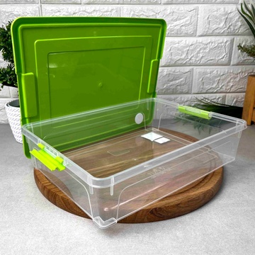 Пластиковый контейнер с крышкой для хранения 3.8 л Smart Box Practice Алеана